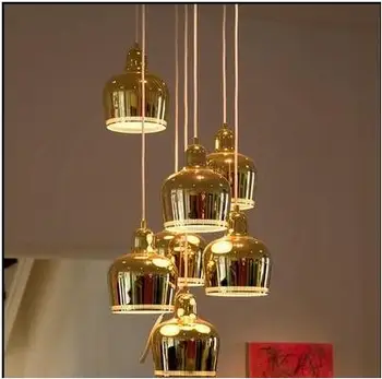 

Exclusive reproduction version of Alvar Aalto single metal bell wind chime pendant lamp LED study restaurant hall bar cafe