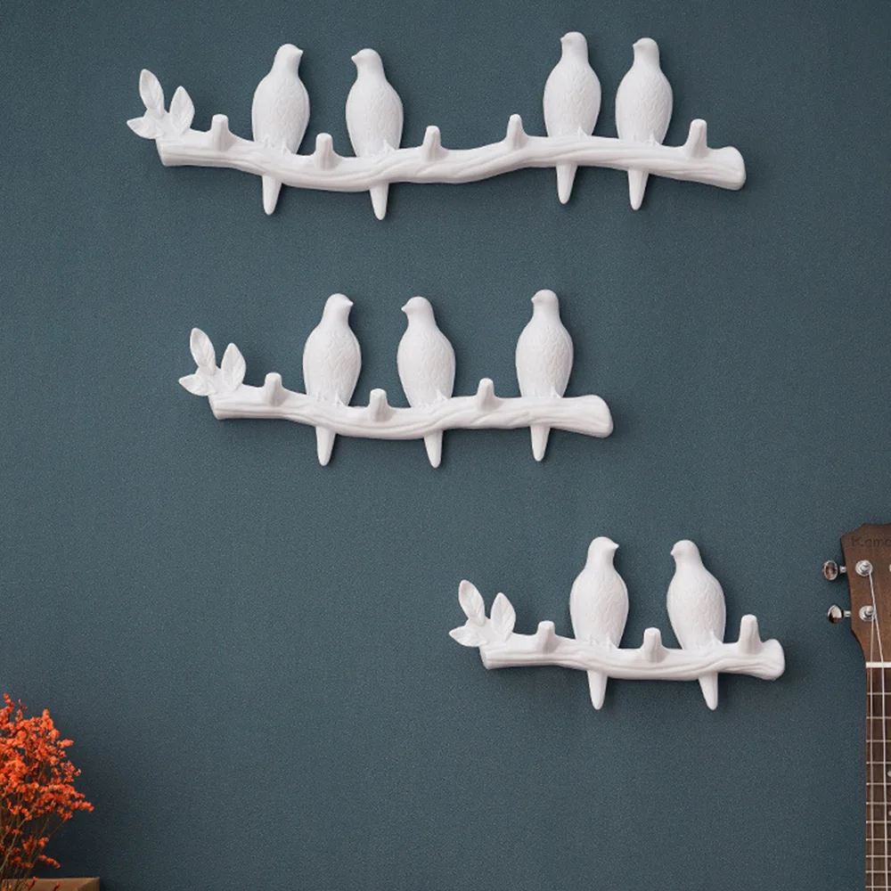 

1PCS Wall Decorations Home Accessories Living Room Hanger Resin Bird Key Bedroom Kitchen Coat Hat Clothes Towel Hooks