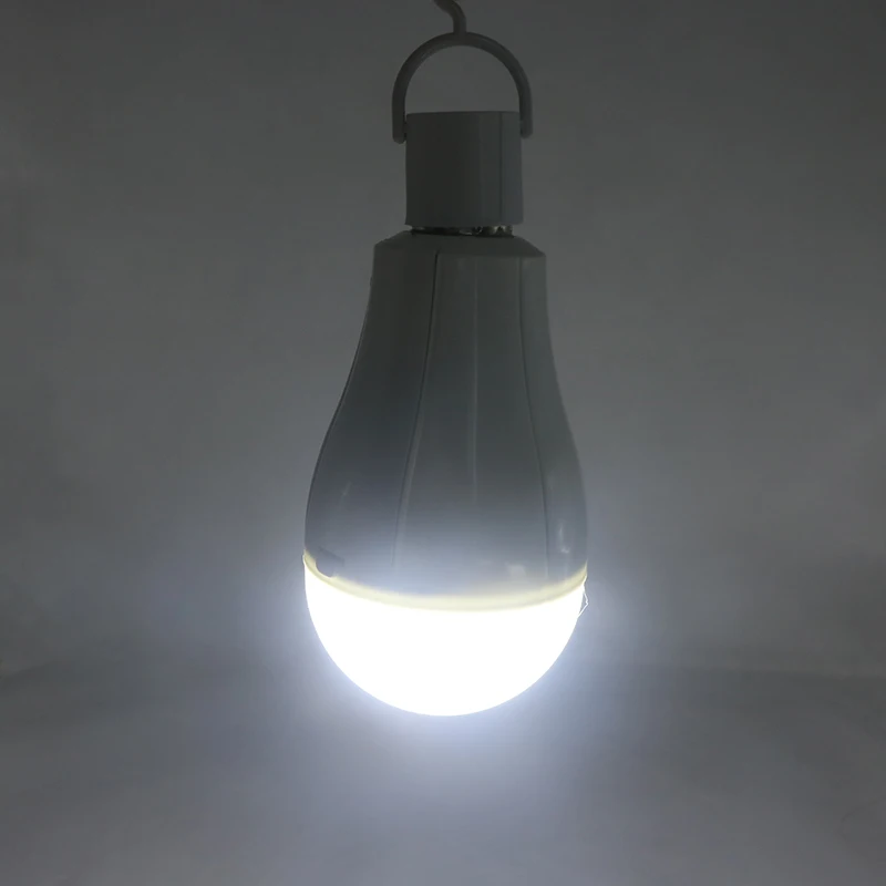 SZYOUMY LED Emergency Light Bulb USB Rechargeable Battery Led Light E27 LED Lamp 15W 85V-265V Intelligent Lamp For Outdoor Light - Испускаемый цвет: Белый
