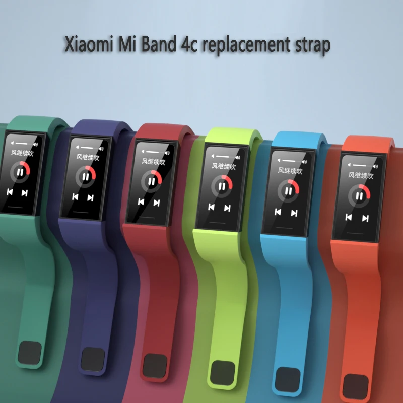 Silicone Strap For Mi Smart Band 4c Replacement Bracelet Redmi Band  Silicone Strap Usb Charging Extension Cable Tempered Glass - Smart  Accessories - AliExpress