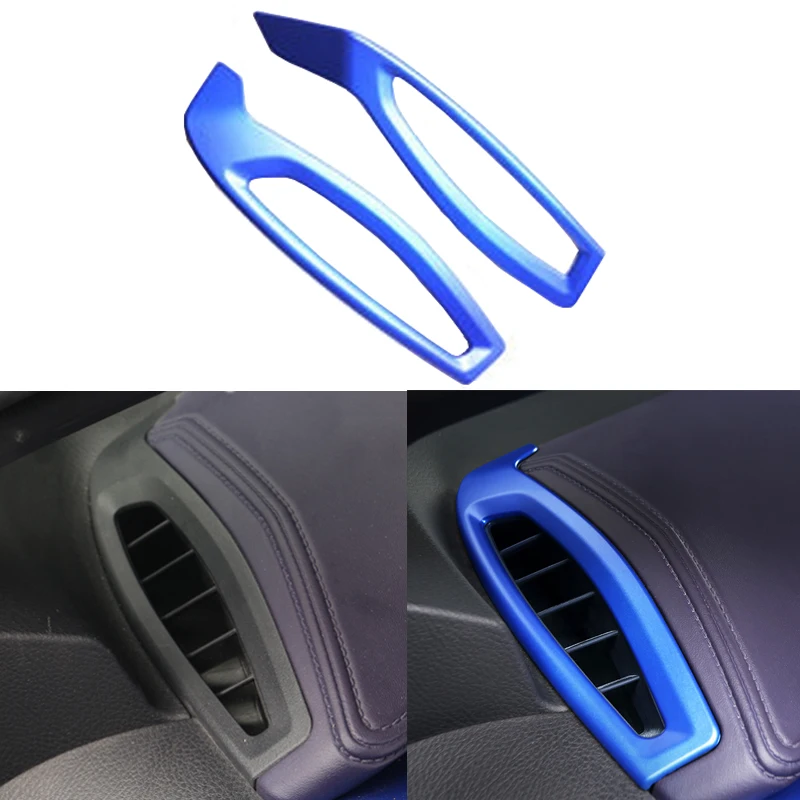 

2pcs Blue Air Outlet Vent Cover Dashboard Trim Car Interior Sticker For Left Hand Drive For Toyota CH-R CHR 2018 2019