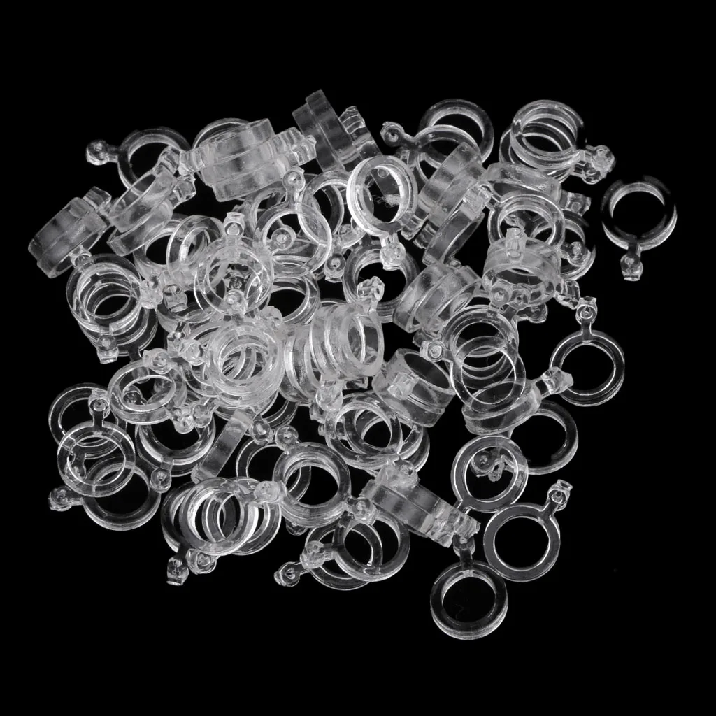 100pcs 3mm 5mm 7mm Carp Fishing Hair Rigs Bait Bands for Pellet Bander Worm