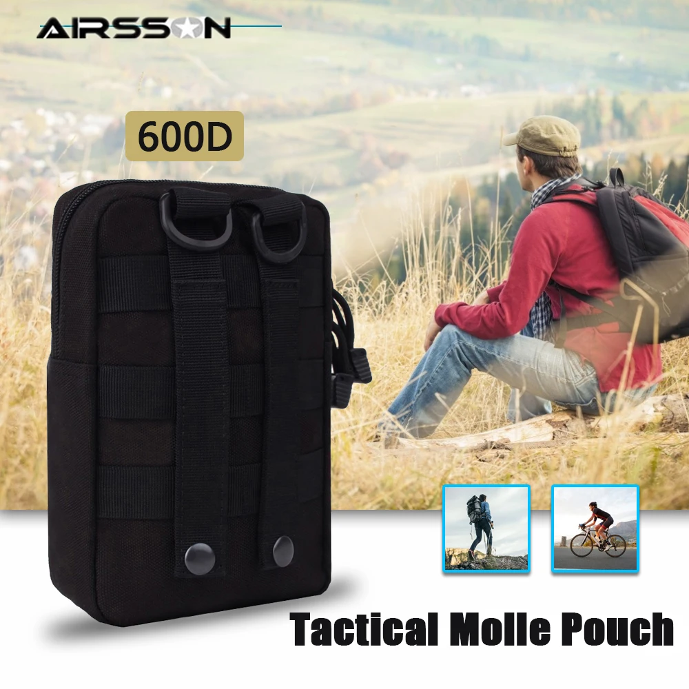 

Tactical Molle Pouch 600D Men Military Waist Bag EDC Utility Gear Phone Wallet Holder Belt Vest Backpack Gadget Bag for Hunting