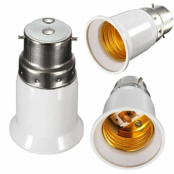 

HOT B22 to E27 Light Lamp Bulb Socket Base Converter Screw to Bayonet Cap Fireproof Holder Adapter Converter Socket