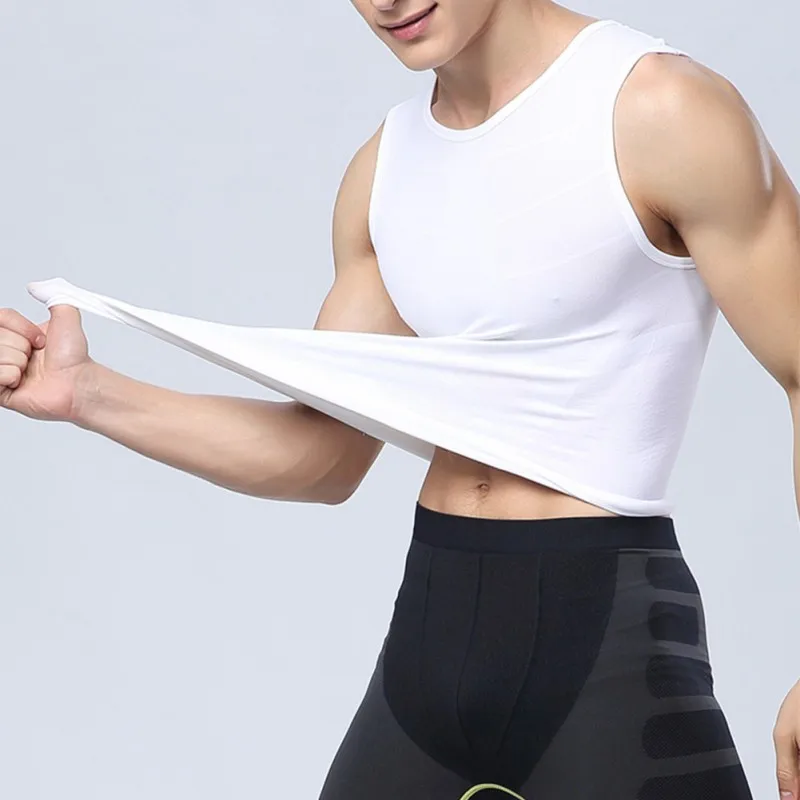 

2019 Fashion Men Casual Compression Thermal Base Layer Tight Shirt Vest Under Tops