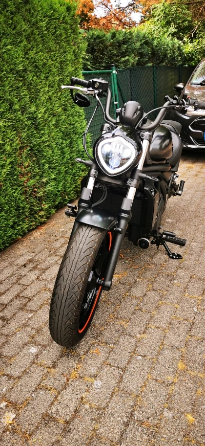 Black Motorcycle LED Headlight for Kawasaki Vulcan