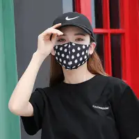 Fashion Summer PM2.5 3D Ice Silk Cotton Anti Dust Face Mouth Mask Washable Printing Breathable Anti-haze Mask Respirator 2