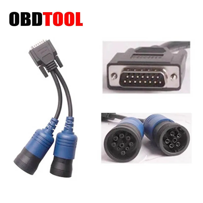 Heißer Pn 405048 6 Pin 9Pin Y Verlängern Kabel für Cummins Scanner Adapter Für Nexiq 125032 Usb Link Diesel Lkw diagnose-Interface Heißer Pn 405048 6 Pin 9Pin Y Verlängern Kabel für Cummins Scanner Adapter Für Nexiq 125032 Usb Link Diesel Lkw diagnose-Interface