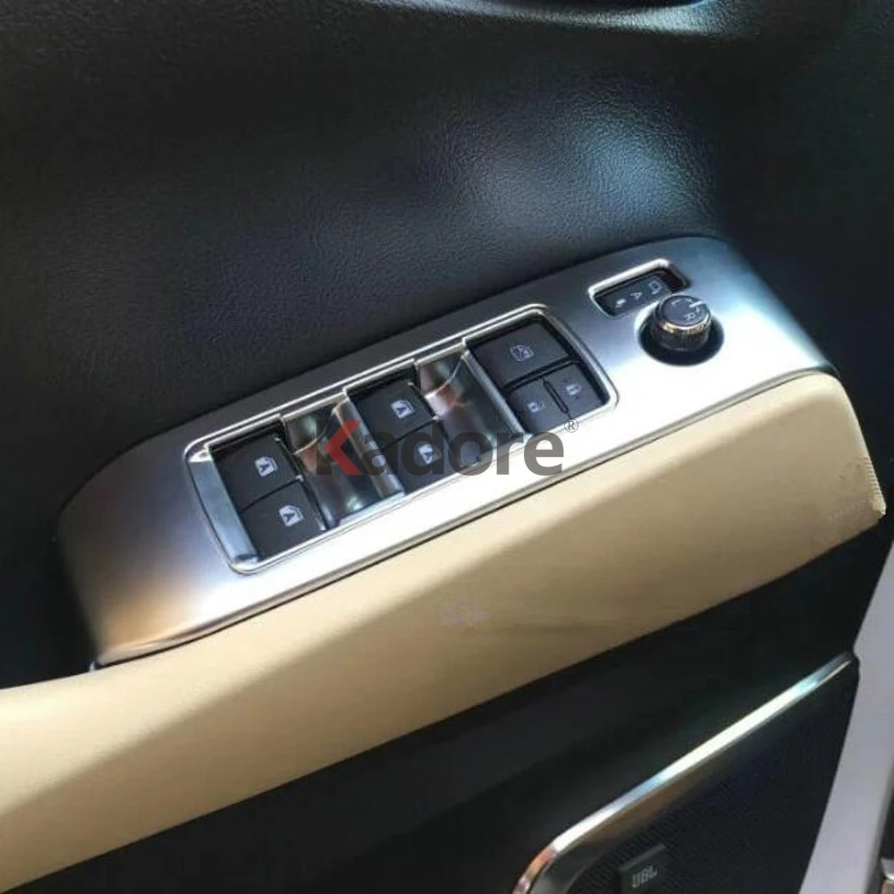 Для Toyota Alphard автомобильный стеклоподъемник переключатель панели накладка из углеродного волокна аксессуары для интерьера авто наклейки