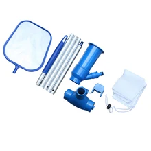 Portátil kit de limpeza da piscina de água vácuo spray manutenção ferramentas mais limpas com cabeça sucção skimmer net piscina acessórios