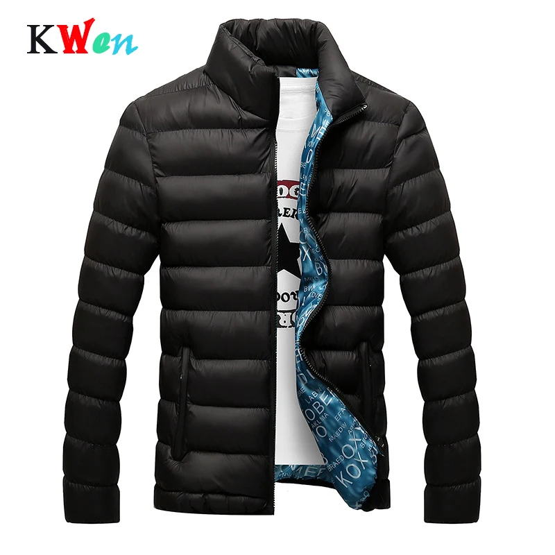 

Winter Jacket 2019 Mens Solid Thick Jackets Men Fashion Stand Collar Male Parka Jacket and Coats Man Winter Parkas M-6XL
