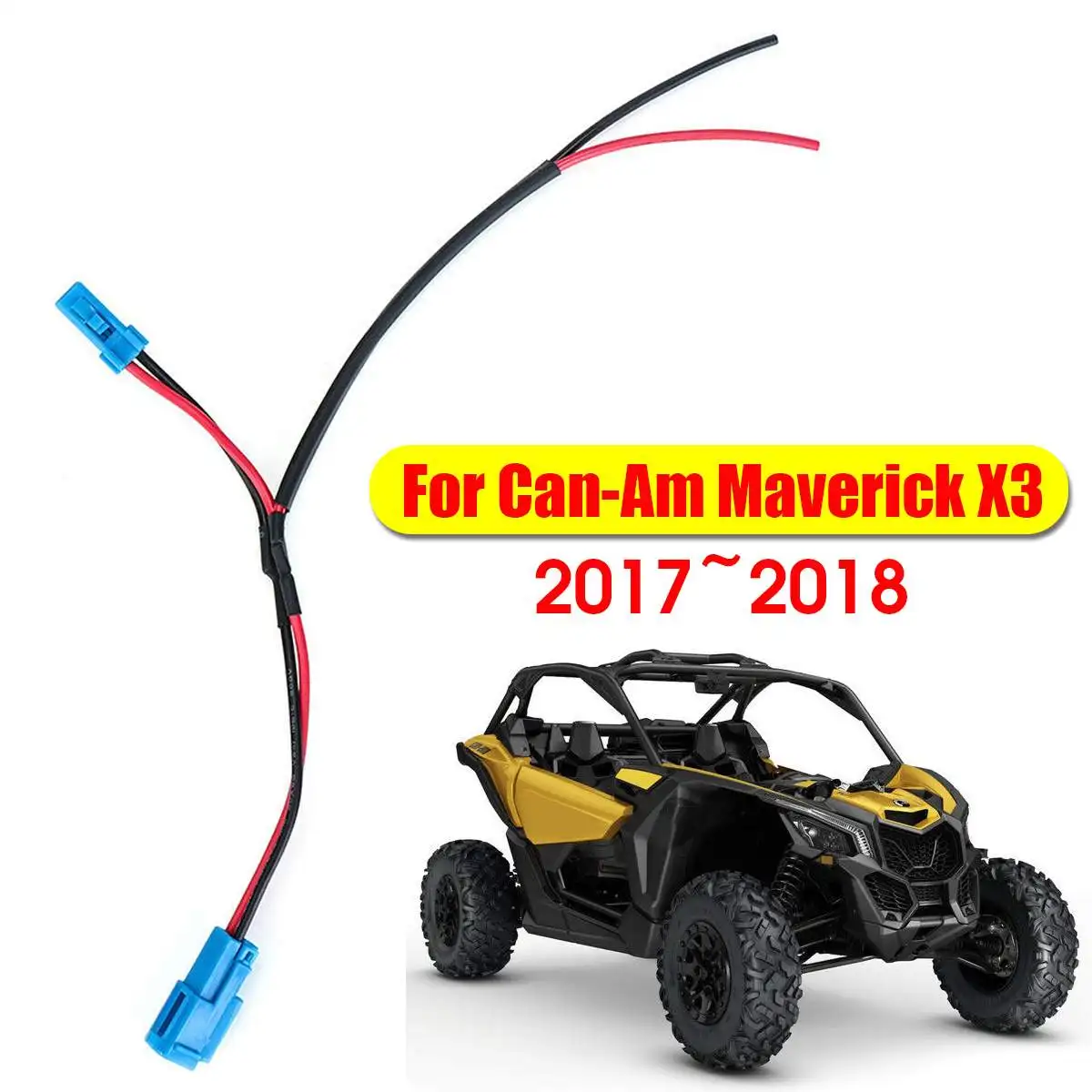1PC Порт питания проводка Pigtail+ двойной USB светодиодный зарядное устройство разъем UTV ATV для Can-Am Maverick X3 внедорожный - Название цвета: 1PC