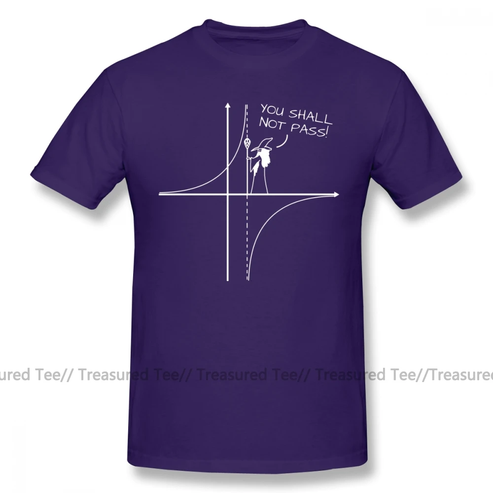 Гэндальфа футболка, что вы не будете футболка pass с короткими рукавами 100 процентов хлопковая Футболка забавные уличная Графический человек футболка - Цвет: Purple