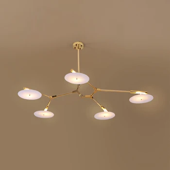 

Italian postmodern minimalist designer flying saucer chandelier study dining room creative personality led chandelier