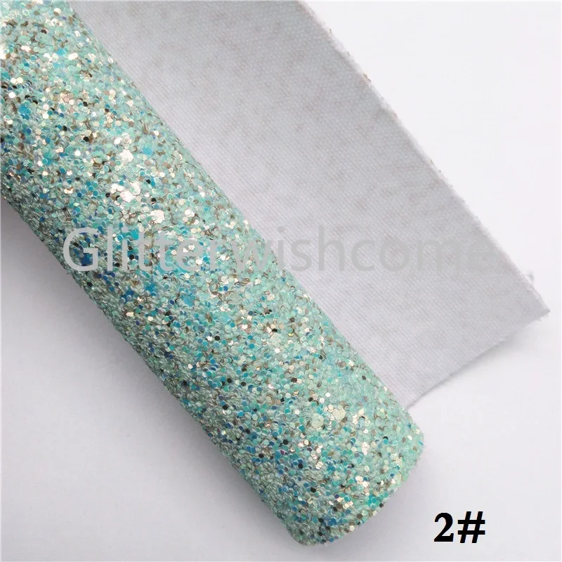 Glitterwishcome 21X29 см A4 Размер Синтетическая кожа, массивная блестящая кожа, кристальная кожа ткань винил для бантов, GM618A