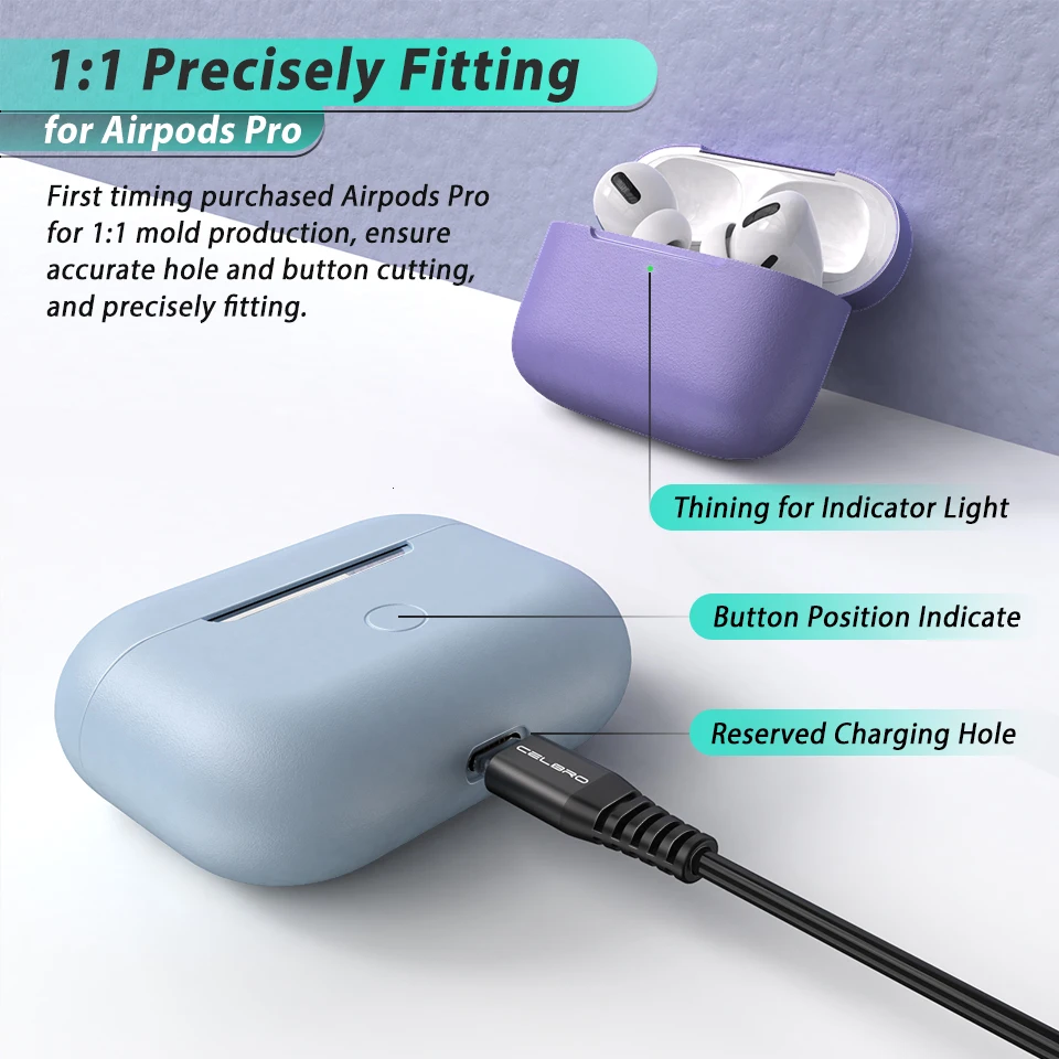 Мягкий чехол для AirPods Pro, Беспроводная зарядка, защита наушников, цветной защитный бампер для Air Pods Pro 3 Conque, чехол
