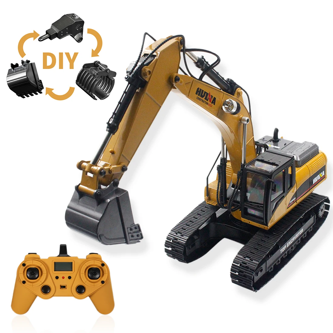 DIY 1:14 3 в 1 дробилка древесины захвата инженерного транспортного средства 2 4G RC