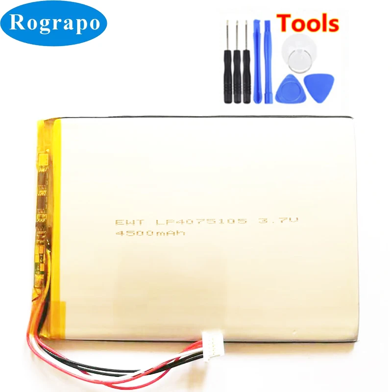 

New 3.7V 4500Wh H-3577105P Replacement Battery For Jumper Ezpad mini 4S Tablet PC Bateria Batterie Batteries With 5-wire plug