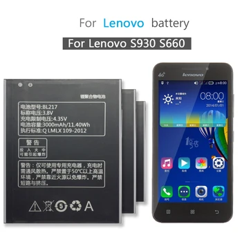 

For Lenovo s930 battery High Quality 3000mAh BL217 Battery Replacement for Lenovo S930 S939 S938t smartphone