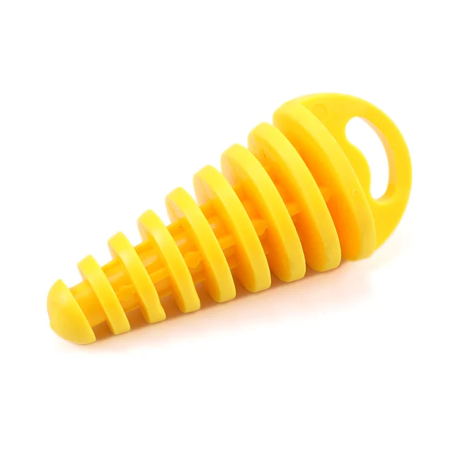 1PC Exhaust Pipe Plug Motorcycle Motocross Tailpipe Rubber Air Bleeder Plug Exhaust Silencer Wash Plug Pipe Protector Yellow