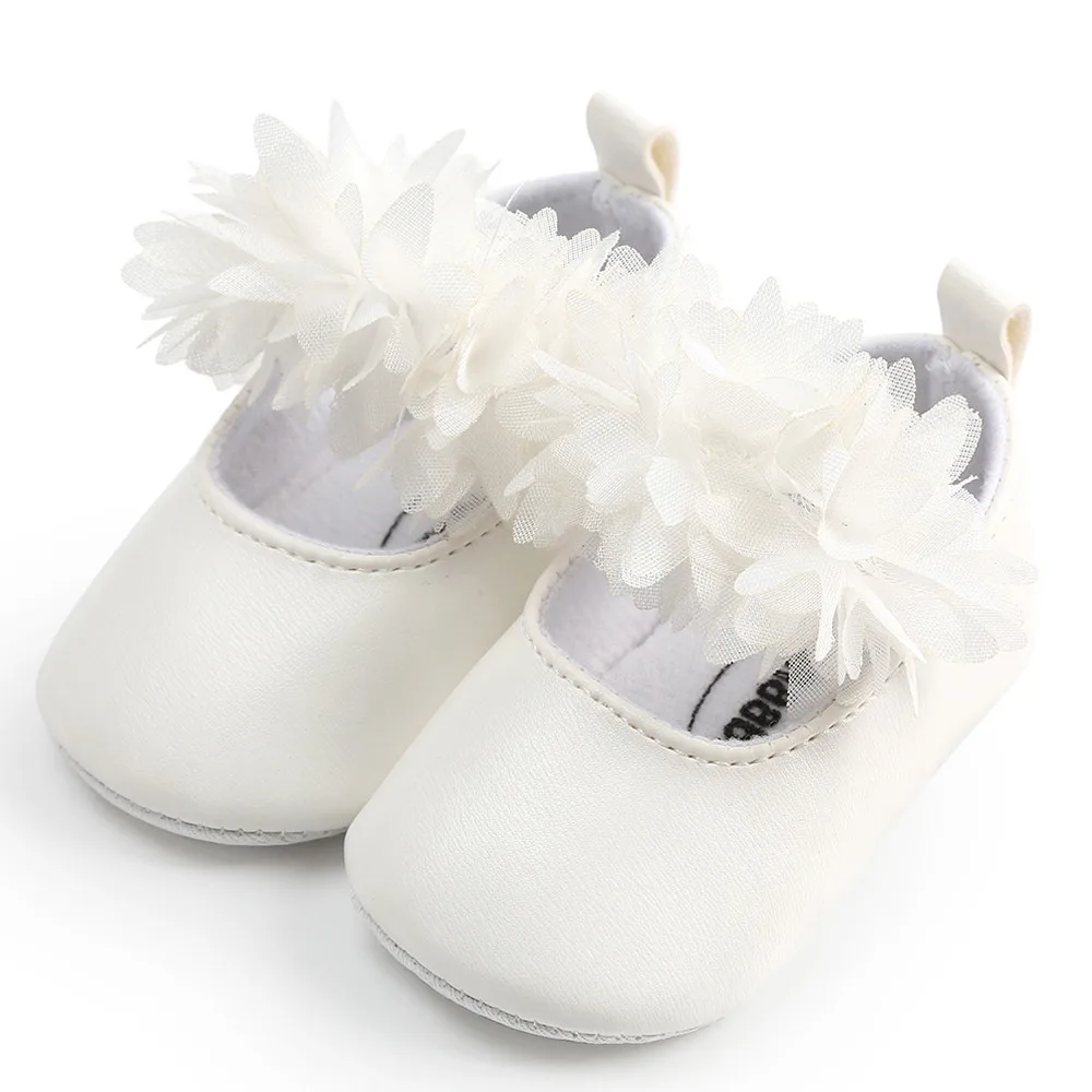 Fashion baby toddler shoes Princess flower Slip-On First Walkers Kid Shoes Leather is not limited to seasons Y10.21