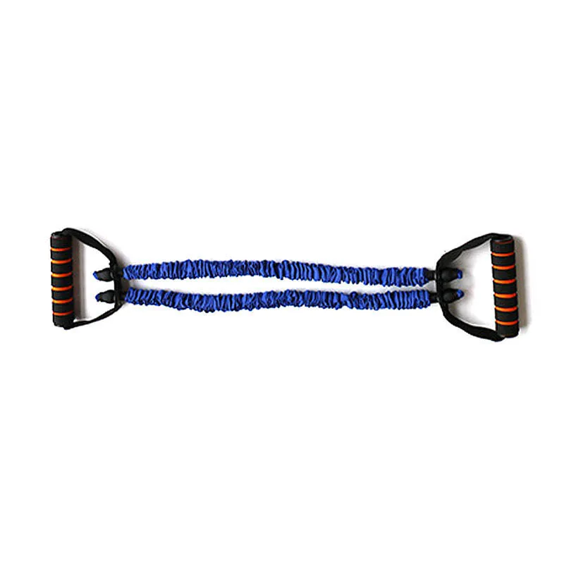 Резинки для тяги веревки для упражнений с ручками домашние для тренажерного зала тренировочные тонизирующие Трубки резинки Йога Пилатес фитнес - Цвет: Синий
