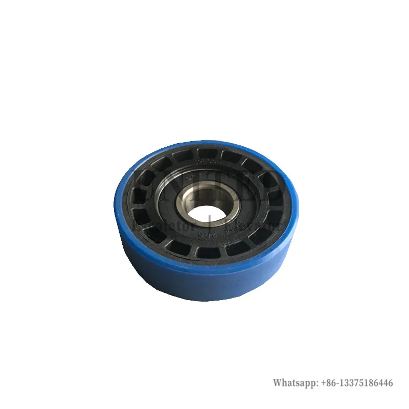 10 шт. Объединенный эскалатор Шаговая цепь ролик с синим скелетом OD76mm W22mm