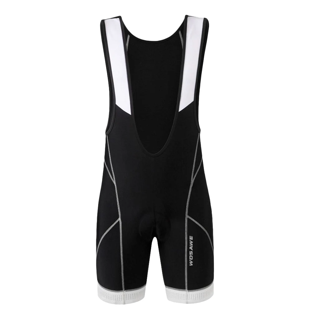 Men's Professional 3D Padded Cycling Bib Shorts MTB Bicycle Bike Braces Pants S-XXL Black
