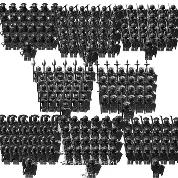 

Medieval action figures powerful black orc mini soldiers medieval Knight blocks gifts for children's toys