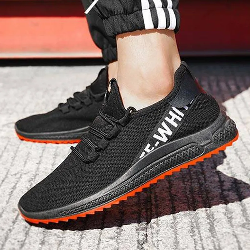 

2019 Spring New Style Fly-kit Mesh Breathable MEN'S SHOES Korean-style Trend Casual Sporty Shoes Men Athletic Shoes