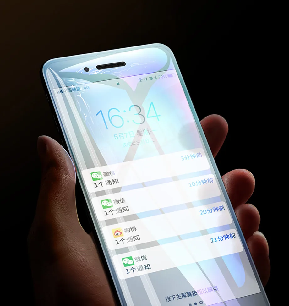 10-PC-For iPhone 6 6s Tempered Glass 9D For iPhone 7 8 Plus X Screen Protector Film