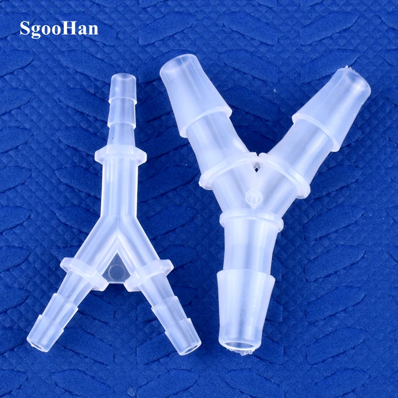 5~200pcs 2.4~12.7mm PP Y-Style Pipe Connector Tee Connectors Aquarium Tank Air Pump Aerator Hose Joint Irrigation System Water Pipe Fittings