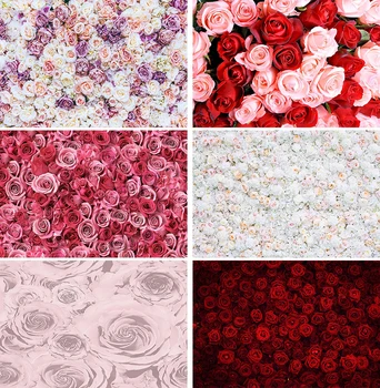 

Wedding Photography Background Rose Valentine's day Flower Portrait Happy Birthday Party Photoshoot Props Backdrop For Photozone