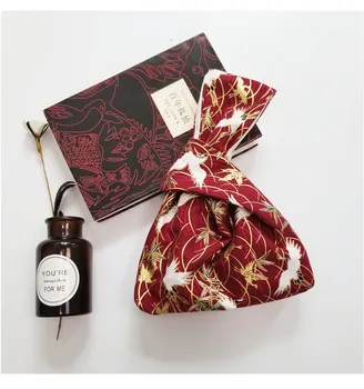 

New Japanese-style Wrist Wrist Bag Knot Phone Bag Canvas Bag Literary Retro Hand Purse Coin Purse Handbag