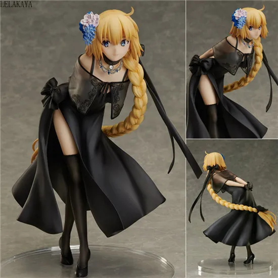 24 см японский Fate Grand Order Joan of Arc Saber Ghost платье версия модели ПВХ украшения аниме фигурка коллекция кукла Новинка