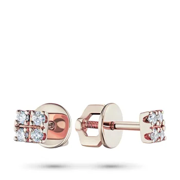 

Pusety red gold with diamond e0201ps12123400