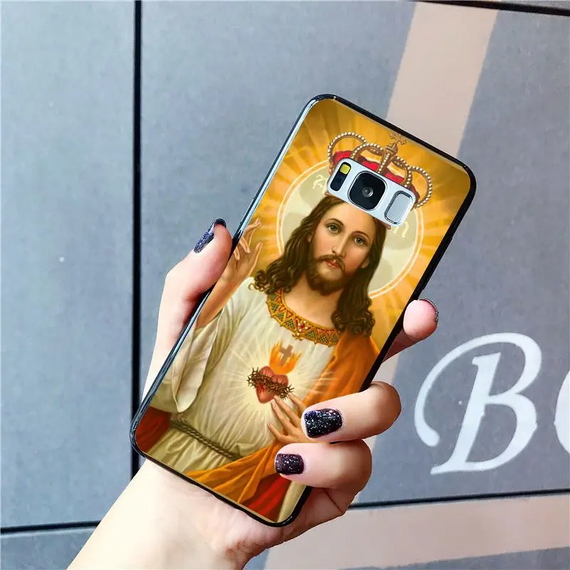 A16 Yinuoda Иисус Христос Бог благословит тебя, чехол для телефона для samsung Galaxy S10 плюс S10E S6 S7 S8 S9 S9Plus S10lite S5 M10 - Цвет: A16