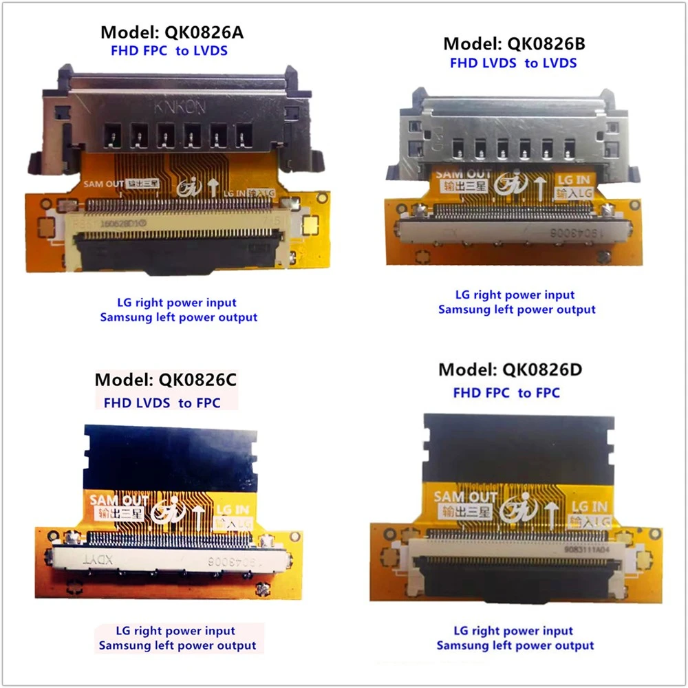 new pattern FHD LVDS LVDS 51pin for SAM turn for LG cable connector