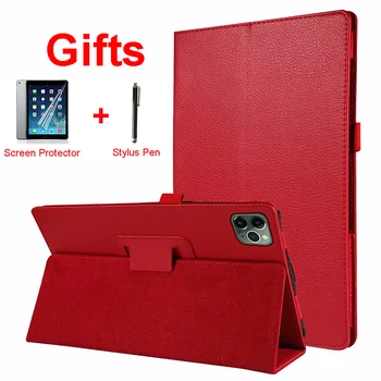 

For iPad Pro 12.9 2020 Case Pencil Holder,Smart Cover Trifold Stand Auto Sleep/Wake Protective Case for iPad Pro 12.9 4th +Gift