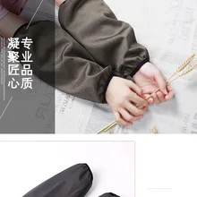 Японский стиль, абсолютно, средней длины, хлопок, манжета, лен, фартук, Противообрастающие Рукава, манжета, большой размер, для мужчин и женщин, фартук