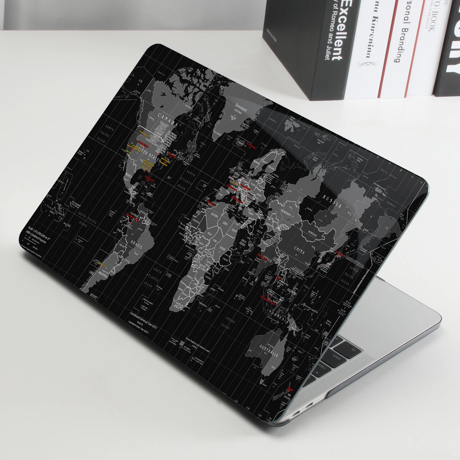 3D Print TIME ZONES OF THE WORLD Case For Macbook Air 13 15 M2 2023