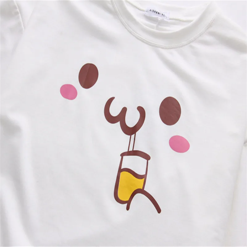 Merry Pretty Осенняя Толстовка с длинным рукавом для женщин японский стиль Kawaii пуловеры с мультяшным принтом для школьниц белые толстовки