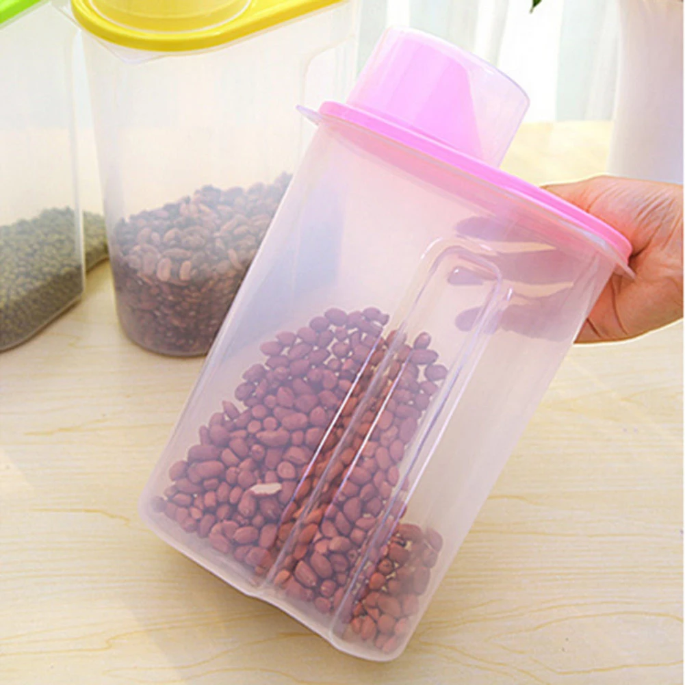 1 шт. 1,9/2,5 л кухонный рисовый зерновой сухой контейнер для таблеток Крышка для контейнера герметичная коробка бутылки и баночки для хранения