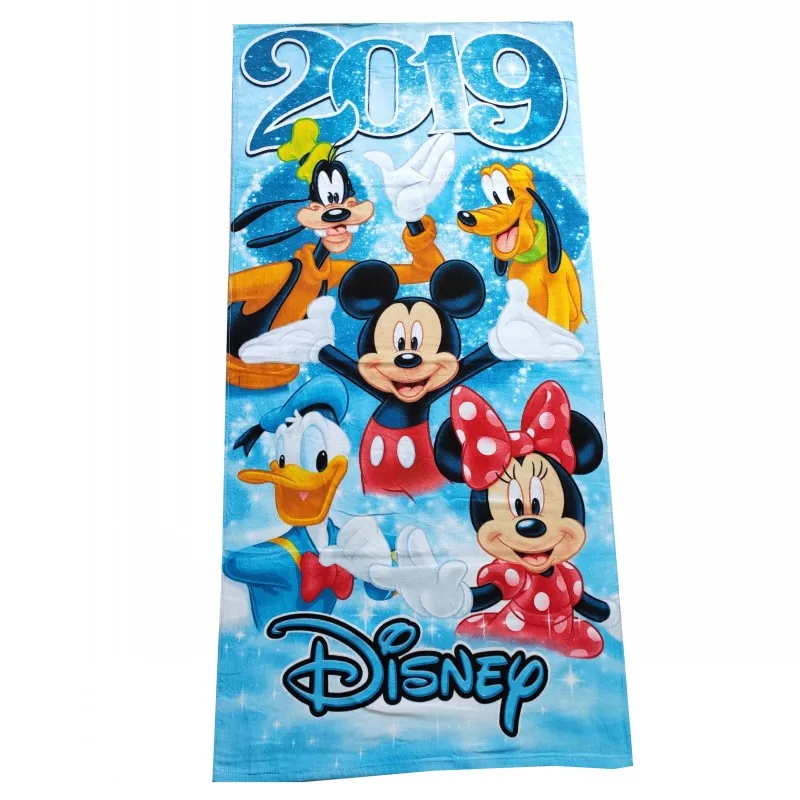 Disney New Cartoon Minnie Mickey Mouse Friends Cotton Girls Kids Teens Bath/Beach Towel 75x150cm Children Swimming Towel