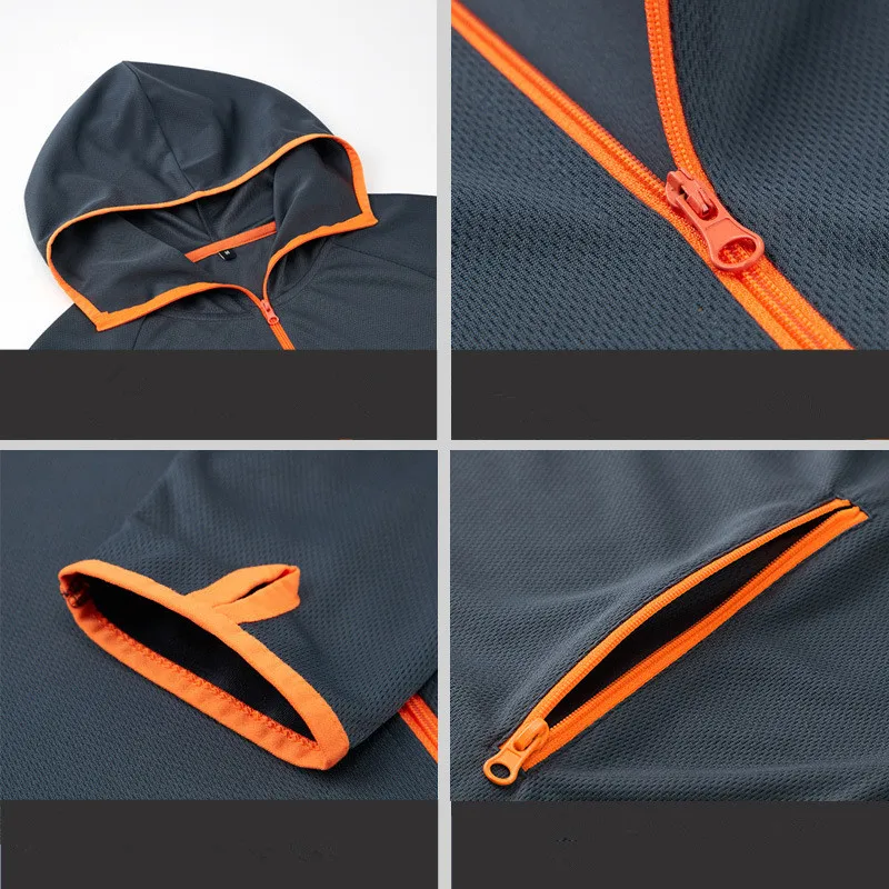 Men's Hiking Fishing Jackets Summer Windproof Hydrophobic Outdoor Sports UV Protection Quick Dry Ultra-Light Hunting Jackets hiking jackets