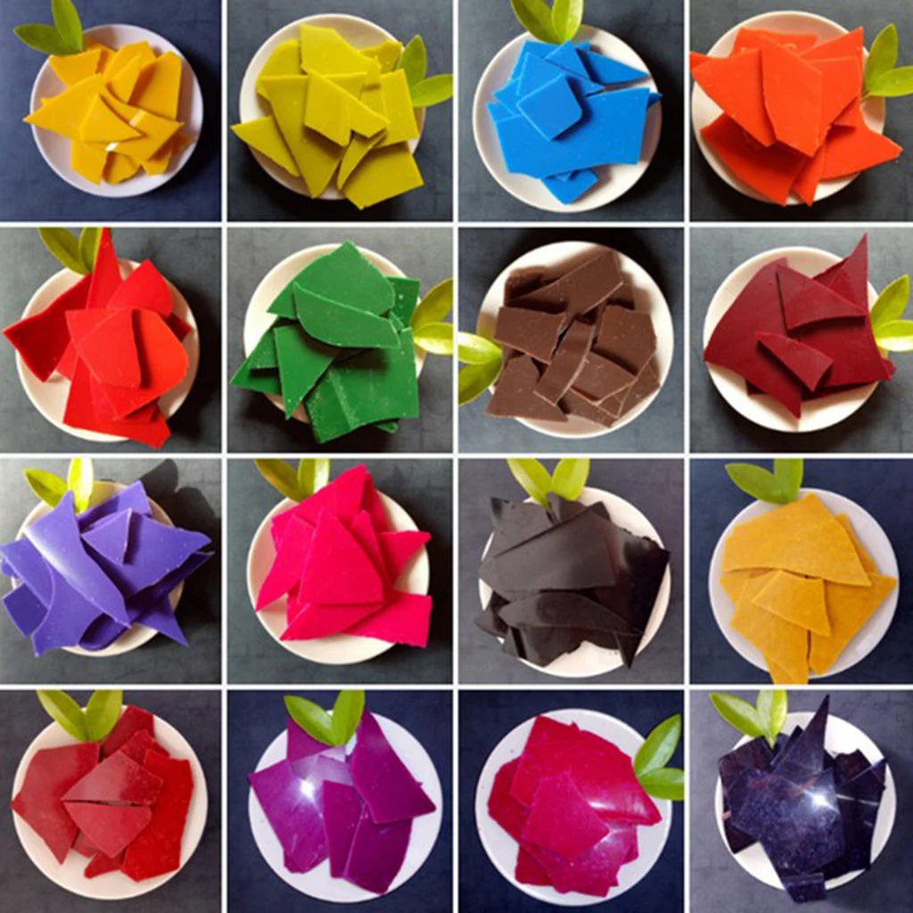 Candle Dye Chips Pigment Candle Coloring Candle Colorant Dye DIY Candle Materials Wax Dye Blocks Coloring Wax 