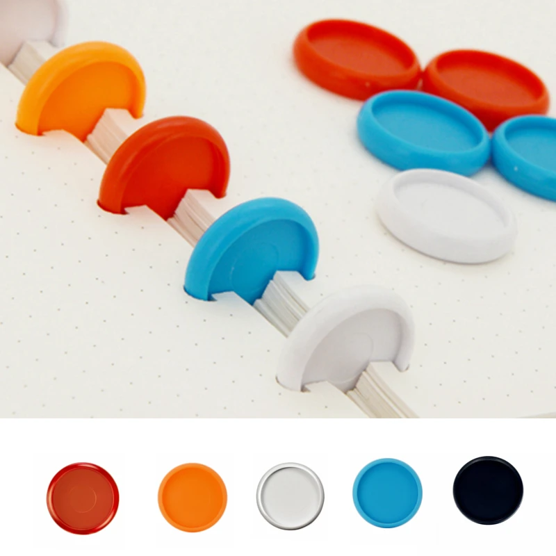 DIY Discbound 노트북/플래너 버섯 구멍에 대 한 상자와 30 Pcs 24/28mm 바인더 반지 Diy 느슨한 잎 바인딩 반지 CX19-009