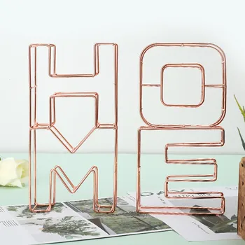 

Nordic Letter HOME Gold Living Room Bedroom Bedroom Table Decoration Gold For Children Cute Party Home Decor Alphabet DIY Art