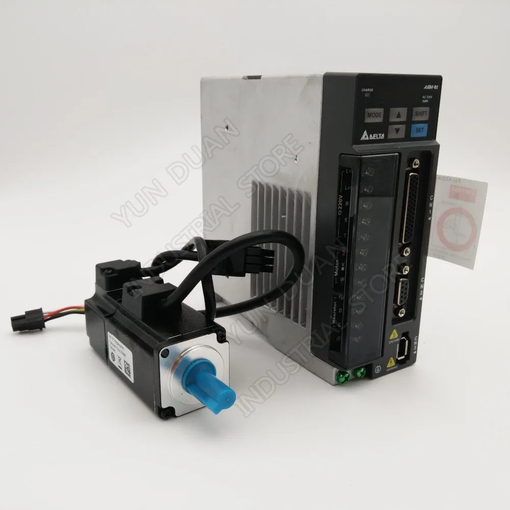 100W 0.1KW 0.32NM 3000 об/мин 40 мм ASD B2 0121 B ECMA C20401HS с тормозом Delta AC Серводвигатель для езды 3 м