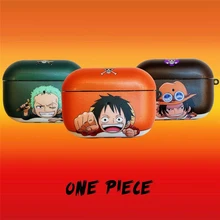 Мультфильм one piece Луффи Зоро ace чехол Bluetooth беспроводной Чехол для гарнитуры для Apple Airpods pro 3 2 модные милые наушники мягкий чехол